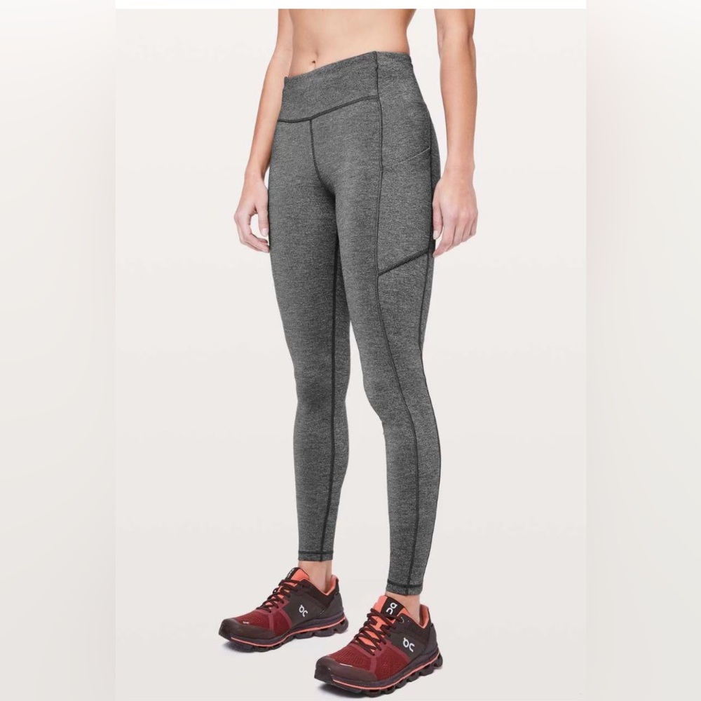 Lululemon Speed Up Tight 28 - Luxtreme Fabric- Heathered Black